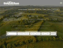 Tablet Screenshot of bluegrassteam.com